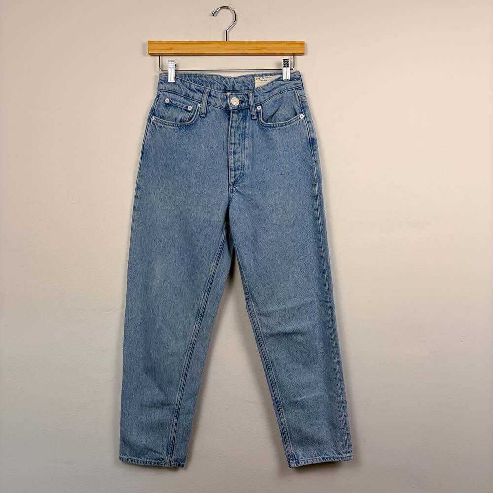 Rag & Bone Alissa High Rise Barrel Leg Jeans in Tide 24